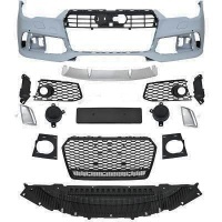 Pare choc avant AUDI A7 4G 15-18 facelift - Look RS7 - Noir