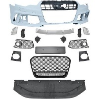 Pare choc avant AUDI A6 C7 phase 2 - 14-18 - Look RS6 - Noir