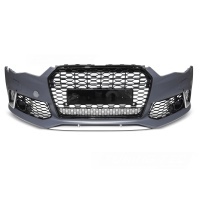 Pare choc avant AUDI A6 C7 phase 2 14-18 - Look RS6 - Noir - PDC
