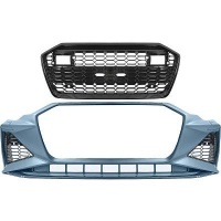 Pare choc avant AUDI A6 C8 18-22 - Look RS6 - Noir