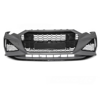 Pare choc avant AUDI A6 C8 18-22 - Look RS6 - Noir - PDC ACC Camera