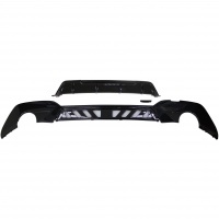 Diffuseur arriere BMW serie 3 G20 double sortie simple 19-22 - brillant