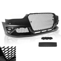 Pare choc avant AUDI A4 B8 facelift 11-15 - Look RS4 - Noir - PDC