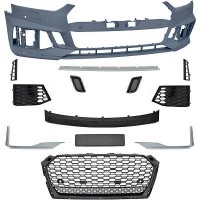 Pare choc avant AUDI A5 F5 16-19 - Look RS5 - Noir look quattro - PDC