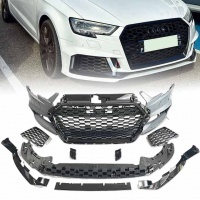 Pare choc avant AUDI A3 8V facelift  sportback 16-20 - Look RS3 - Noir - PDC