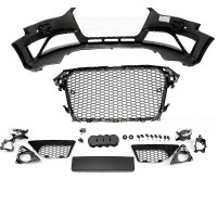 Pare choc avant AUDI A4 B8 facelift 11-15 - Look RS4 - Noir chrome - PDC