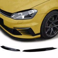 2 Paupieres de phares VW GOLF 7 12-21 - noir brillant.