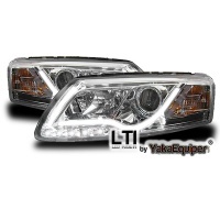 2 Phares avant AUDI A6 (4F) Xenon - LTI - Chrome