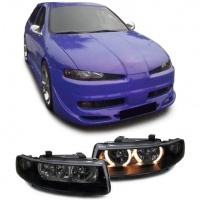 2 Phares SEAT Leon Toledo 1M 99-06 - Angel Eyes - Noir