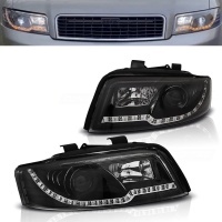 2 Phares avant AUDI A4 (B6) - LTI et LED - Noir