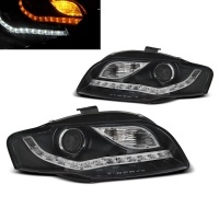 2 Phares LED AUDI A4 B7 (8E) 04-08 - look xenon - Noir