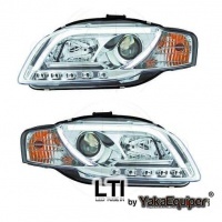 2 Phares LED AUDI A4 B7 (8E) 04-07 - LTI - Chrome