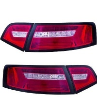 2 Feux arriere AUDI A6 4F2 LTI 08-11 Rouge / Clair - Dynamique