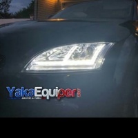 2 Phares xenon AUDI TT 8J  06-11 - look Matrix LED - Chrome