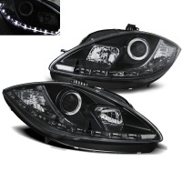 2 Phares SEAT Leon Altea 1P1 09-13 - Devil LED - Noir