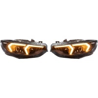 2 Phares xenon AFS BMW Serie 4 F32 F33 Angel Eyes look iconic - 13-17 - Noir