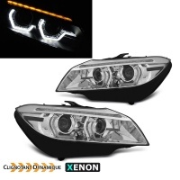 2 Phares xenon AFS BMW Z4 (E89) Angel Eyes LED 3D dynamiques - 09-13 - Chrome