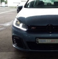 2 Phares avant VW Golf 7 - look GTI - Noir - Dynamiques