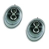 2 Phares Porsche 911 Angel Eye 04-09 - Chrome