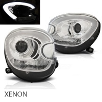 2 Phares xenon avant Mini Countryman R60 R61 LED 10-14 - Chrome