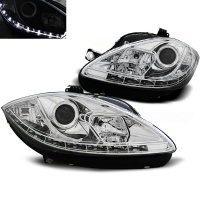 2 Phares SEAT Leon 1P1 09-13 - Devil LED - Chrome