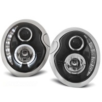 2 Phares avant Mini R50-52-53 Angel Eyes 01-06 - Noir