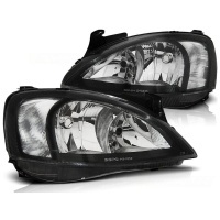 2 Phares avant Opel Corsa C 00-06 - Noir