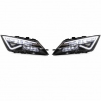 2 Phares avant Seat Leon 5F 12-20 - Full LED DRL - Noir