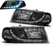 2 Phares avant Skoda Octavia 1 devil eyes LED - 00-10 - Noir