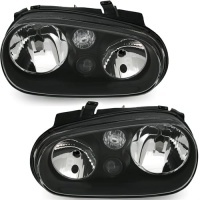 2 Phares Volkswagen GOLF 4 Design antibrouillards - Noir