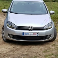 2 Phares avant VW GOLF 6 LED 08-12 Noir look xenon