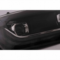 2 Phares VW Polo 6R 6C  10-17 - look Matrix LED - Noir