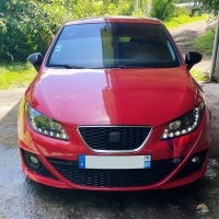 2 Phares SEAT Ibiza 08-12 - Feux jour LED - Noir