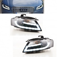 2 Phares avant AUDI A4 (B8) 07-11 - Devil Eyes - Noir