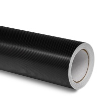 Film covering carbone 4D noir brillant 152 cm anti-bulles vendu au mètre