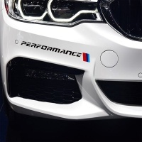 Lot de 2 stickers pour BMW sport noir 26cm ///