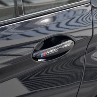 Lot de 4 stickers pour BMW sport blanc ///