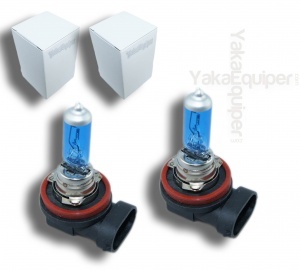 3+1 GRATUIT Pack 2 Ampoules H11 Effet Xenon - Super White 5000K