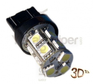 Lâmpada LED T39 20 - 3157 / 7443 W21 / 5W - Branco