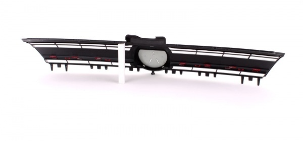 Grille calandre VW Golf 7 (VII) 12-17 - look GTI - Rouge Noir brillant