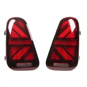 2 dynamische Voll-LED-Rückleuchten Mini R50 R52 R53 01-06 – Rot