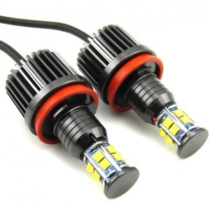Pack lâmpadas LED anéis H8 LUXE V6 olhos anjo BMW Serie 1 E87
