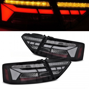 2 dynamische Voll-LED-Leuchten Audi A5 8T Facelift 12-16 – Schwarz