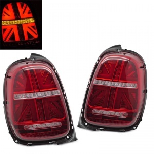 2 dynamische Voll-LED-Rückleuchten Mini Cooper F55 F56 F57 13-17 – Rot