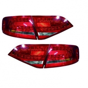 2 AUDI A4 B8 07-11 Luces LED Rojo Transparente