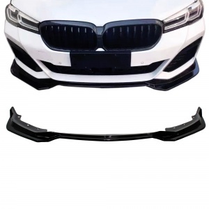 Spoilerschwert für Stoßstange - BMW Serie 5 G30 G31 17-20 - mperf look - schwarz glänzend