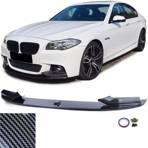 Spoiler für Stoßstange - BMW Serie 5 F10 F11 10-17 - mperf Look - Carbon schwarz