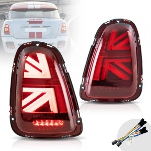 2 dynamische Voll-LED-Heckleuchten Mini R56 R57 R58 R59 - Rot
