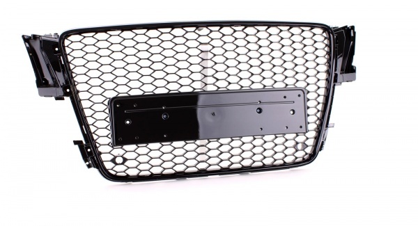 Grille calandre Audi A5 07-11 - look RS5 - Noir Laqué PDC
