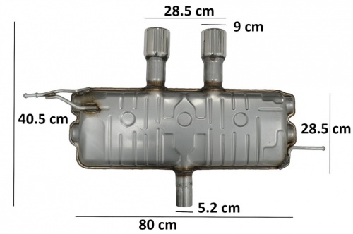 Echappement complet inox VW GOLF 5 GOLF 6 look R32